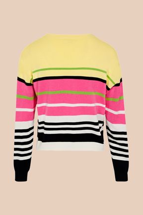 Women - Women Colorblock Sonia Rykiel logo Sweater, Multico back view