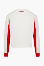 Women - Heart Sweater, White back view
