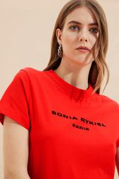 Femme - T-shirt logo Sonia Rykiel femme, Rouge vue de détail 2