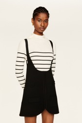 Women Maille - Women Sleeveless Milano Short Dress, Black details view 1