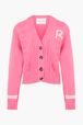 Women - Pink Hearts cardigan, Pink front view