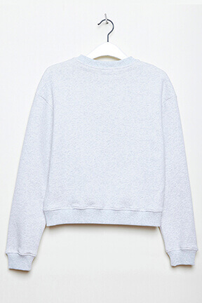 Girls Solid - Girl Printed Cotton Sweater - Bonton x Sonia Rykiel, Grey details view 5