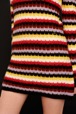 Femme Maille - Robe courte molletonnée à rayures femme, Multico crea vue de détail 1