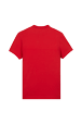 Women Solid - Women Cotton Jersey T-shirt, Red back view