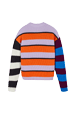 Women Maille - Women Multicolor Striped Sweater, Multico striped back view