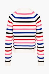 Women - Multicolor Sailor Sweater, White back view