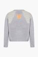 Women - Wool Twisted Sweater, Grey back view
