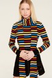 Femme Maille - Pull manches longues iconique à rayures multicolores femme, Multico raye iconique vue de détail 2