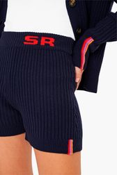 Women - SR Wool Shorts, Black/blue details view 2