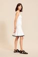 Women - Twisted Mesh Tailored Tank Dress, White details view 1