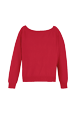 Women Maille - Women Plain Flower Sweater, Red back view