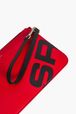 Women - Printed Leather Pouch, Red details view 2