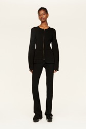 Women Milano Knitted Jacket Black details view 1