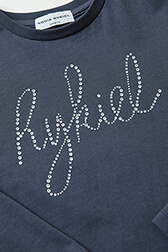 Filles Uni - T-shirt manches longues fille Rykiel, Bleu vue de détail 2