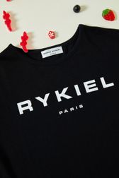 Girls - Sonia Rykiel logo Girl T-shirt, Black details view 2