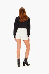 Women - SR Wool Shorts, White back worn view