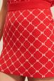 Femme - Jupe courte jacquard SR femme, Rouge vue de détail 2