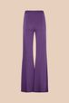Women - Flare Pants, Purple back view