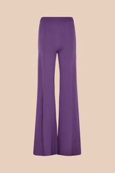 Women - Flare Pants, Purple front view