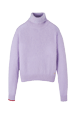 Women Maille - Women Mohair Turtleneck, Lilac front view