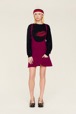 Women Maille - Sleeveless Milano Short Dress, Fuchsia details view 2