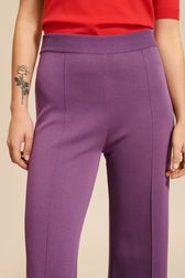 Women Flare Pants Purple details view 2