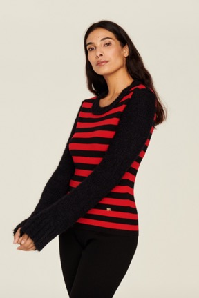 Women Raye - Women Jane Birkin Sweater, Black/red details view 1