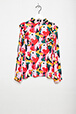 Girls Printed - Viscose Girl Blouse, Red back view