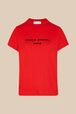 Women - Women Sonia Rykiel logo T-shirt, Red front view