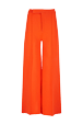 Femme Maille - Pantalon bicolore femme, Orange vue de face