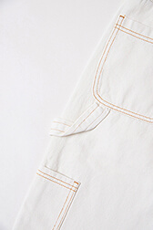 Girls Printed - Girl Straight High Cargo Pants - Bonton x Sonia Rykiel, Cream details view 2