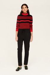 Mode Spijkerbroeken 7/8-jeans Sonia Rykiel 7\/8-jeans rood-zwart casual uitstraling 