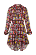 Femme Imprimé - Robe courte motif Mai 68 femme, Multico crea vue de face