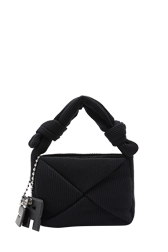 Women - Camera Demi-Pull medium knit bag, Black details view 3