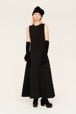 Women Maille - Women Two-Tone Maxi Dress, Black details view 1
