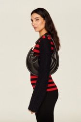 Pullover Jane Birkin femme Raye noir/rouge vue de détail 3