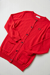 Girls Solid - Girl Knit Cardigan, Red details view 1