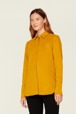 Women Solid - Women Velvet Shirt, Mustard details view 3