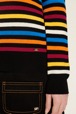 Femme Maille - Pull manches longues iconique à rayures multicolores femme, Multico raye iconique vue de détail 8