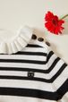 Girl Sailor Sweater Black/white details view 2