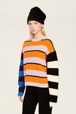 Women Maille - Women Multicolor Striped Sweater, Multico striped details view 5
