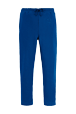 Femme Uni - Jogging jersey de coton femme, Bleu de prusse vue de face