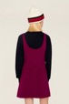 Women Maille - Sleeveless Milano Short Dress, Fuchsia back worn view