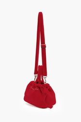 Women Solid - Women Mini Velvet Bag, Red back view