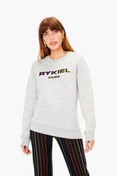 Women - Rykiel Paris Sweatshirt, Grey front worn view