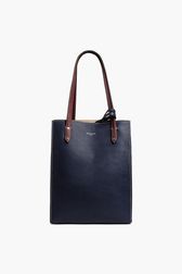 Women - Reversible Market Bag, Prussian blue front view