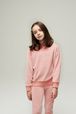 Filles - Sweatshirt Enfant Velours, Rose vue de détail 1