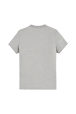Women Solid - Design T-Shirt La Beauté, Grey back view