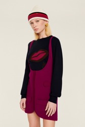 Women Maille - Women Sleeveless Milano Short Dress, Fuchsia details view 3