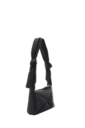 Women - Camera Demi-Pull mini nylon bag, Black back view